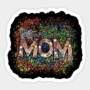 Vintage Best Mom Ever Baseball Mama for Sport Lover Mother's Sticker